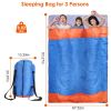 3 People Sleeping Bag  Water Resistant  Cotton Liner