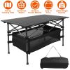 Folding Camping Table Picnic BBQ Desk with Carrying Bag Heavy Duty Outdoor