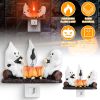 2Pcs Ghost Campfire Flickering Flame Night Light Indoor 3D Funny Halloween