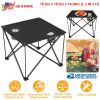 Foldable Camping Table  with Cup Holder Carrying Bag