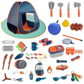 56Pcs Kids Camping Toy Set  Camping Set For Over 3 Years Old