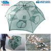 Fishing Trap  Net 6 Sides 6 Holes Cast Mesh Trap Automatic