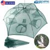 Fishing Trap  Net 6 Sides 6 Holes Cast Mesh Trap Automatic