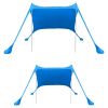 6.5x6.5FT Foldable Beach Canopy  Shelter 4 Sandbag 2 Pole Portable Storage Bag