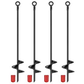 4 Pack Heavy Duty Ground Auger Stakes