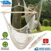 Hammock Chair Hanging Rope Seat Swing w/ Wooden Stick 220lbs