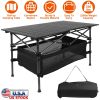 Folding Camping Table Picnic BBQ Desk with Carrying Bag Heavy Duty Outdoor