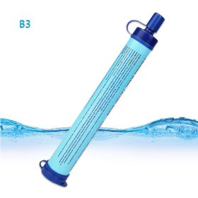 Outdoor portable water purifier (Color: Blue)