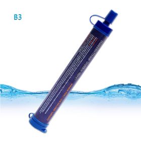 Outdoor portable water purifier (Color: Navy Blue)