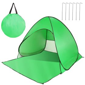 Beach Tent  Anti-UV Automatic Waterproof  w/ Net Window Storage Bag (Option: Green)