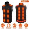 Heated Vest, Jacket with 23 Heating Zones 3 Heat Levels USB Powered Machine Washable