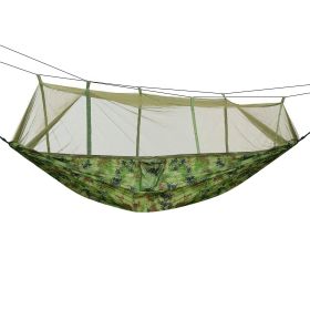 600lbs Load 2 Persons Hammock w/Mosquito Net  w/ Strap Hook Carry Bag (Option: Cfg)