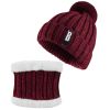 Winter Beanie Hat Scarf Set Women