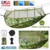 600lbs Load 2 Persons Hammock w/Mosquito Net  w/ Strap Hook Carry Bag