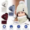 Winter Beanie Hat Scarf Set Women