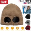 Unisex Knit Beanie Hat with Goggle