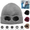 Unisex Knit Beanie Hat with Goggle