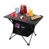 Foldable Camping Table With Storage Basket With Carrying Bag