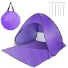 Beach Tent  Anti-UV Automatic Waterproof  w/ Net Window Storage Bag