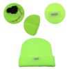 Unisex 5 LED Knitted Beanie Winter Warm Hat  Headlamp