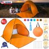 Beach Tent  Anti-UV Automatic Waterproof  w/ Net Window Storage Bag