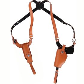 Shoulder Holster With Adjustable Straps Magazine Holder For Concealed Carry Fit For M1911 Glock Sig Sauer (Option: Brown)