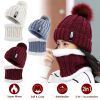 Winter Beanie Hat Scarf Set Women