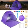 Beach Tent  Anti-UV Automatic Waterproof  w/ Net Window Storage Bag