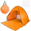 Beach Tent  Anti-UV Automatic Waterproof  w/ Net Window Storage Bag