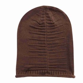 Unisex Knit Beanie Winter Warm Hat (Option: Brown)