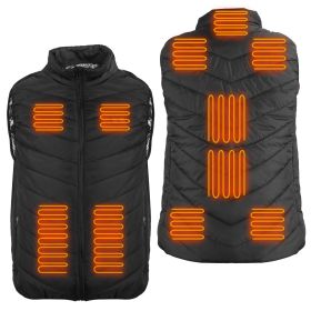 Heated Vest Electric USB Jacket  with 3 Temperature Levels (Option: S)