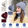 Winter Beanie Hat Scarf Set Women