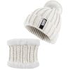 Winter Beanie Hat Scarf Set Women