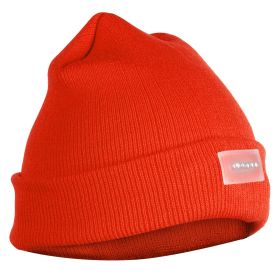 Unisex 5 LED Knitted Beanie Winter Warm Hat  Headlamp (Option: Orange)