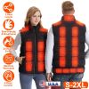 Heated Vest, Jacket with 23 Heating Zones 3 Heat Levels USB Powered Machine Washable