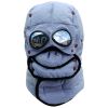 Unisex Thermal Winter Goggles Windproof Dustproof Breathable Hat w/ Neck Flap Detachable Face Mask