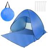 Beach Tent  Anti-UV Automatic Waterproof  w/ Net Window Storage Bag