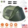 5-8 Person Pop Up Tent  Waterproof with 4 Mosquito Net Windows Carrying Bag