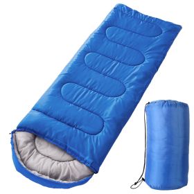 Camping Sleeping Bags for Adults Teens Moisture-Proof Hiking Sleep Bag with Carry Bag (Option: Royalblue)