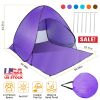 Beach Tent  Anti-UV Automatic Waterproof  w/ Net Window Storage Bag