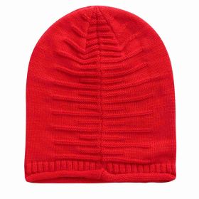 Unisex Knit Beanie Winter Warm Hat (Option: Red)